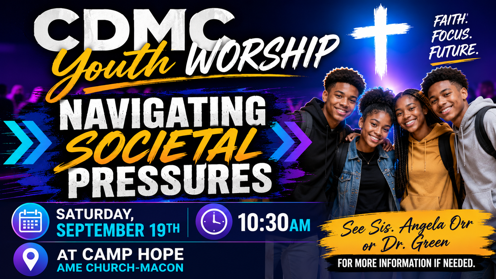 CDMC YOUTH WORSHIP @ CAMP HOPE AME - MACON
