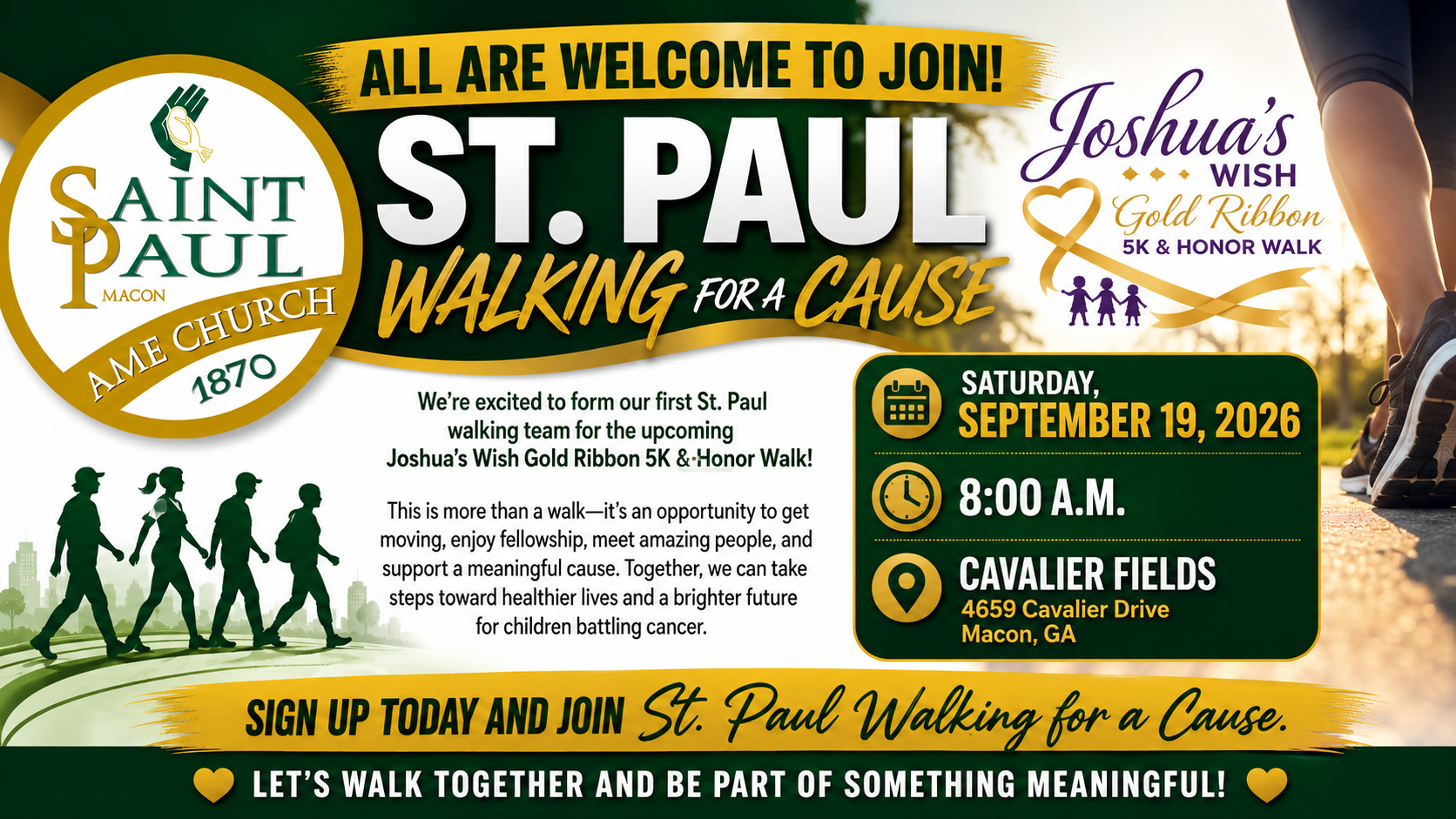 ST PAUL WALKING FOR A CAUSE